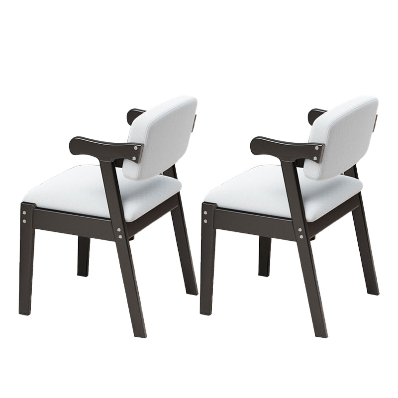 19.68" Wide Arm Chair Solid Wood Frame Chair for Living Room Linen 2 Piece Set Black Clearhalo 'Accent Chairs' 'accent_chairs' 'Chairs & Seating' 'furn' 'furn_accent_chairs' 'Furniture' 'Living Room Furniture' 6301931