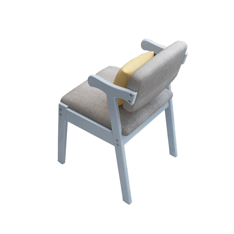 19.68" Wide Arm Chair Solid Wood Frame Chair for Living Room Linen 1 Piece Blue Clearhalo 'Accent Chairs' 'accent_chairs' 'Chairs & Seating' 'furn' 'furn_accent_chairs' 'Furniture' 'Living Room Furniture' 6301933