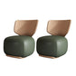 22.83" Wide Parsons Chair Armless Chair with Fixed Back for Living Room Blackish Green Faux Leather 2 Piece Set Clearhalo 'Accent Chairs' 'accent_chairs' 'Chairs & Seating' 'furn' 'furn_accent_chairs' 'Furniture' 'Living Room Furniture' 6301951