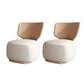 22.83" Wide Parsons Chair Armless Chair with Fixed Back for Living Room Off-White Linen 2 Piece Set Clearhalo 'Accent Chairs' 'accent_chairs' 'Chairs & Seating' 'furn' 'furn_accent_chairs' 'Furniture' 'Living Room Furniture' 6301965