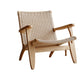 Solid Wood Frame Lounge Chair Living Room Accent Chair with Legs Natural Wicker Rattan 1 Piece Clearhalo 'Accent Chairs' 'accent_chairs' 'Chairs & Seating' 'furn' 'furn_accent_chairs' 'Furniture' 'Living Room Furniture' 6301979