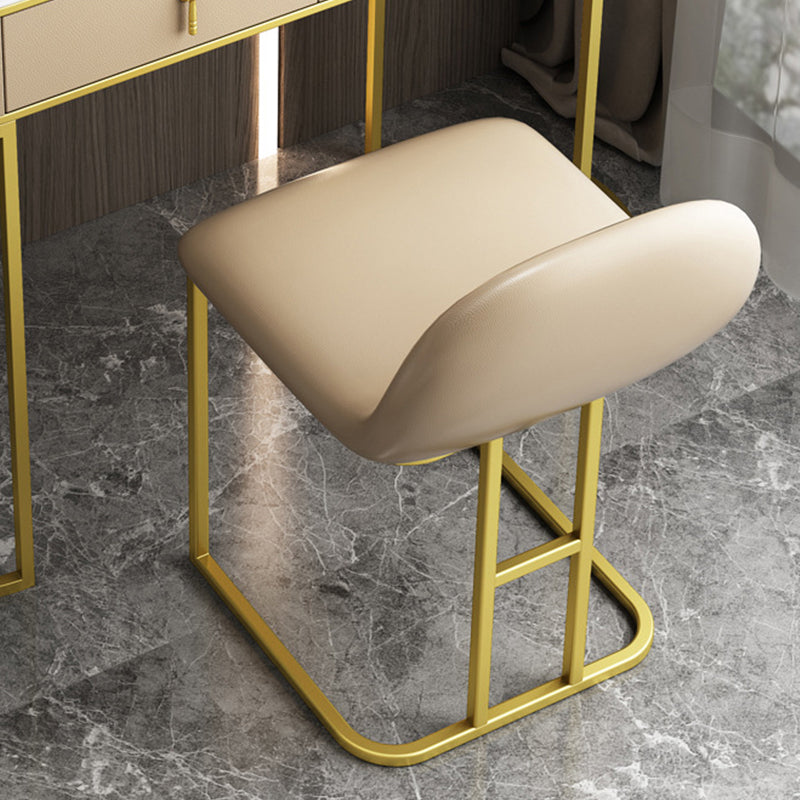 Tavolo da vanità in legno e metallo lussuoso scrivania con 2 cassetti