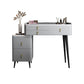 Tocador de maquillaje de dormitorio 31.1 "tocador moderno alto en gris