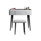 Tocador de maquillaje de dormitorio 31.1 "tocador moderno alto en gris