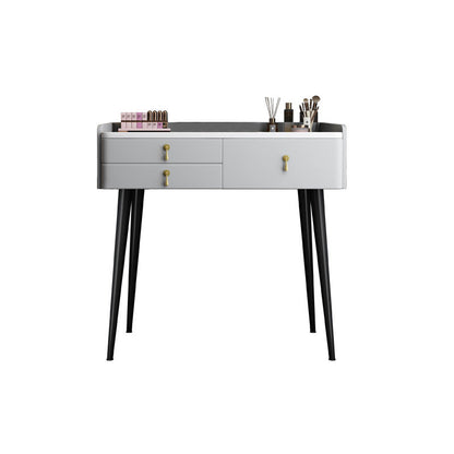 Tocador de maquillaje de dormitorio 31.1 "tocador moderno alto en gris