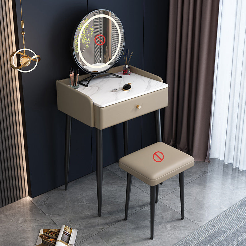 Modern 1 Drawer Vanity Dressing Table 23.62" Wide Vanity Set