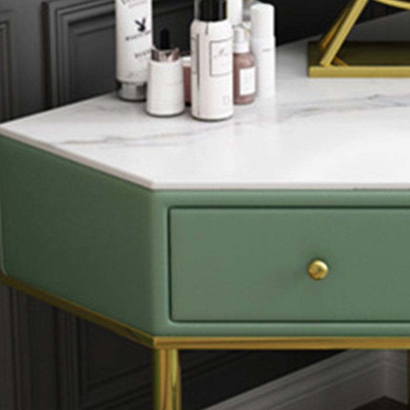 2-Drawers Dressing Table Luxurious Stone Top Vanity Set for Bedroom Clearhalo 'Bedroom Furniture' 'furn' 'furn_makeup_vanities' 'Furniture' 'Makeup Vanities' 'makeup_vanities' 6302044