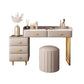 Luxurious Stone Top Vanity and Stool 5 Drawers Dressing Table Clearhalo 'Bedroom Furniture' 'furn' 'furn_makeup_vanities' 'Furniture' 'Makeup Vanities' 'makeup_vanities' 6302066