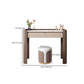 2 Storage Drawers Make-up Vanity Stool Set Faux Leather Dressing Table