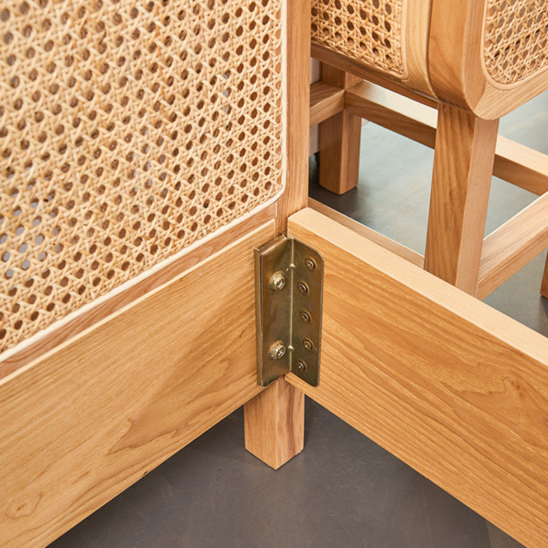 Tropical Solid Wood Panel Bed Rectangular Solid Color Standard Bed Clearhalo 'Bedroom Furniture' 'Beds' 'furn' 'furn_beds' 'Furniture' 6302113