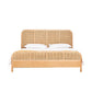 Tropical Solid Wood Panel Bed Rectangular Solid Color Standard Bed Clearhalo 'Bedroom Furniture' 'Beds' 'furn' 'furn_beds' 'Furniture' 6302117