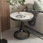 Contemporary 21.65" Tall Round Slate Top Side Table Pedestal End Table Clearhalo 'Coffee & Accent Tables' 'End & Side Tables' 'end_side_tables' 'furn' 'furn_end_side_tables' 'Furniture' 'Living Room Furniture' 6302137
