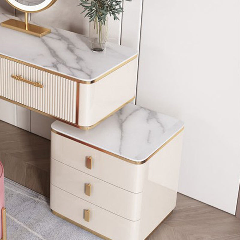 Glam 17.71 "tavolo da toeletta set di vanità largo con cassetto