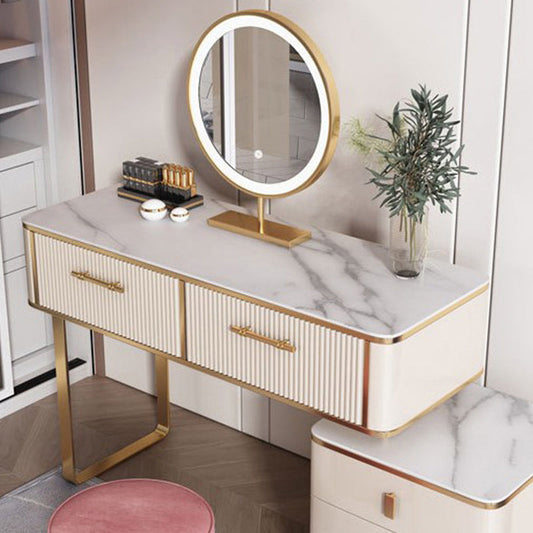 Glam 17.71 "tavolo da toeletta set di vanità largo con cassetto