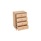 Modern 35.8" Tall Simple Accent Chest 4 Drawers Wood Storage Cabinet