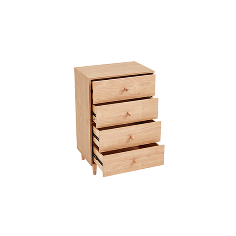 Modern 35.8" Tall Simple Accent Chest 4 Drawers Wood Storage Cabinet