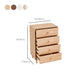 Modern 35.8" Tall Simple Accent Chest 4 Drawers Wood Storage Cabinet