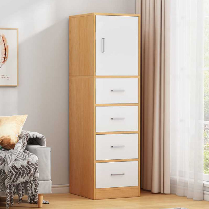 4 Drawers Wood Side Cabinet Contemporary 1 - Door Accent Chest Clearhalo 'Cabinets & Chests' 'cabinets_chests' 'furn' 'furn_cabinets_chests' 'Furniture' 'Living Room Furniture' 6302322