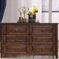 Mid-Century Modern Solid Wood Accent Chest with Drawers in Brown Clearhalo 'Cabinets & Chests' 'cabinets_chests' 'furn' 'furn_cabinets_chests' 'Furniture' 'Living Room Furniture' 6302369