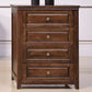 Mid-Century Modern Solid Wood Accent Chest with Drawers in Brown Clearhalo 'Cabinets & Chests' 'cabinets_chests' 'furn' 'furn_cabinets_chests' 'Furniture' 'Living Room Furniture' 6302370