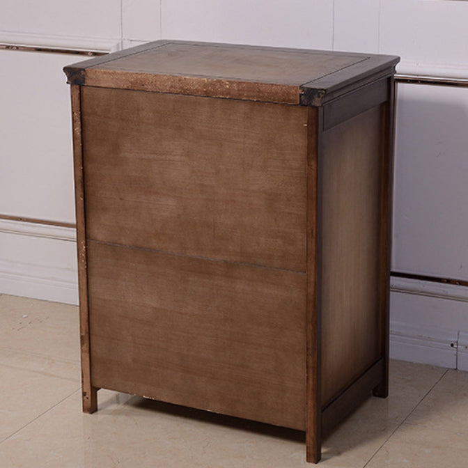 Mid-Century Modern Solid Wood Accent Chest with Drawers in Brown Clearhalo 'Cabinets & Chests' 'cabinets_chests' 'furn' 'furn_cabinets_chests' 'Furniture' 'Living Room Furniture' 6302374