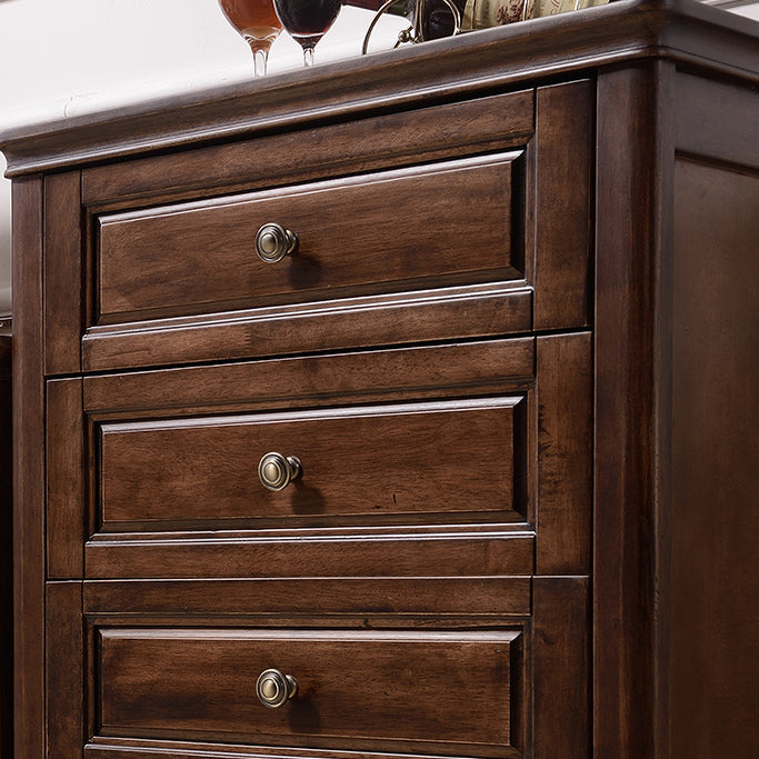 Mid-Century Modern Solid Wood Accent Chest with Drawers in Brown Clearhalo 'Cabinets & Chests' 'cabinets_chests' 'furn' 'furn_cabinets_chests' 'Furniture' 'Living Room Furniture' 6302375
