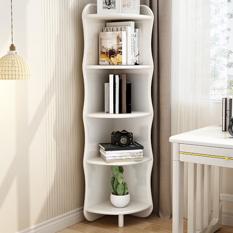 Coffre d'accent en bois massif à 5 niveaux coffre de rangement d'angle triangle de 63 "de haut