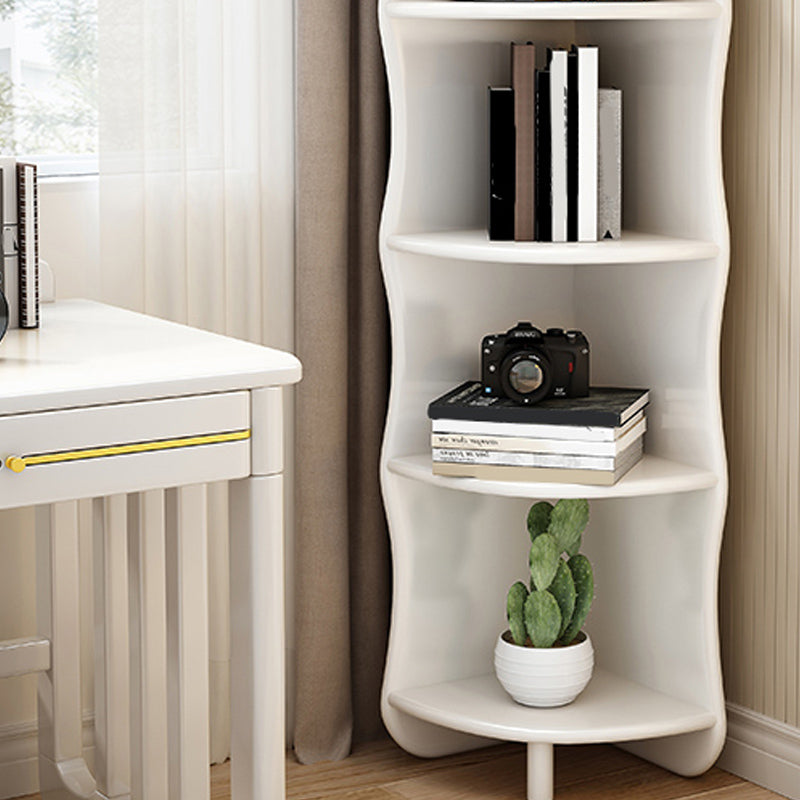 Coffre d'accent en bois massif à 5 niveaux coffre de rangement d'angle triangle de 63 "de haut