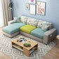 Scandinavian Fabric Sectional Sofa Square Arm Sectional with Storage Blue Green Clearhalo 'furn' 'furn_sectionals' 'Furniture' 'Living Room Furniture' 'Sectionals' 6302488