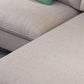 Scandinavian 4-seater Fabric Sectional Slipcovered Pillow Top Arm Sectional Clearhalo 'furn' 'furn_sectionals' 'Furniture' 'Living Room Furniture' 'Sectionals' 6302541
