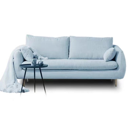 Contemporary 31.49" H Solid Color Velvet Flared Arm Loveseat