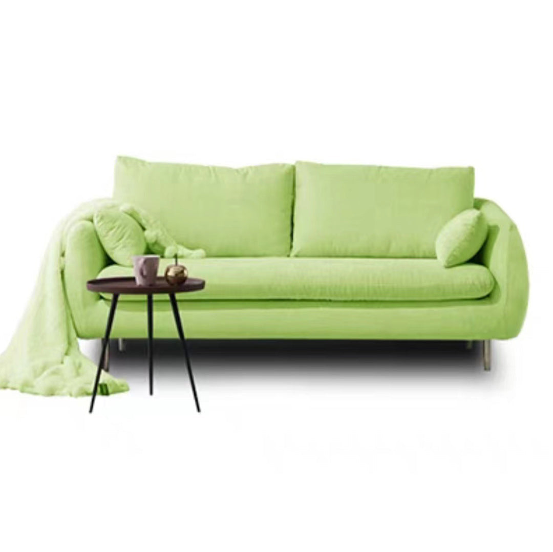 Contemporary 31.49" H Solid Color Velvet Flared Arm Loveseat