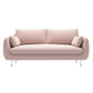 Contemporary 31.49" H Solid Color Velvet Flared Arm Loveseat