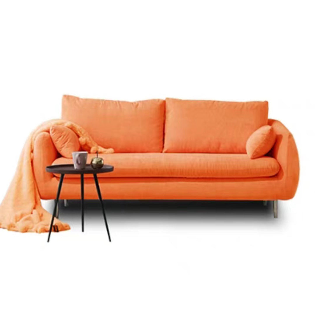 Contemporary 31.49" H Solid Color Velvet Flared Arm Loveseat