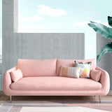 Contemporary 31.49" H Solid Color Velvet Flared Arm Loveseat