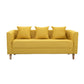 Contemporary 23.62" H Cotton Blend Tuxedo Arm Sofa for Living Room Clearhalo 'furn' 'furn_sofas' 'Furniture' 'Living Room Furniture' 'Sofa' 'sofas' 6302672