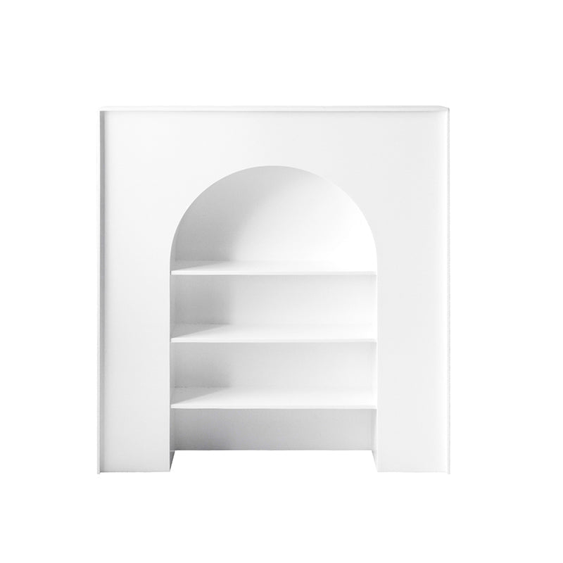 Contemporary 3 Shelves Accent Chest White 7.87-Inch D Cabinet Clearhalo 'Cabinets & Chests' 'cabinets_chests' 'furn' 'furn_cabinets_chests' 'Furniture' 'Living Room Furniture' 6302679