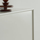 Contemporary 3 Shelves Accent Chest White 7.87-Inch D Cabinet Clearhalo 'Cabinets & Chests' 'cabinets_chests' 'furn' 'furn_cabinets_chests' 'Furniture' 'Living Room Furniture' 6302682