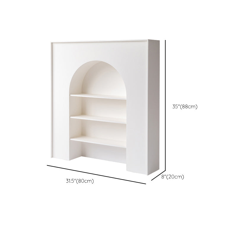 Contemporary 3 Shelves Accent Chest White 7.87-Inch D Cabinet Clearhalo 'Cabinets & Chests' 'cabinets_chests' 'furn' 'furn_cabinets_chests' 'Furniture' 'Living Room Furniture' 6302688