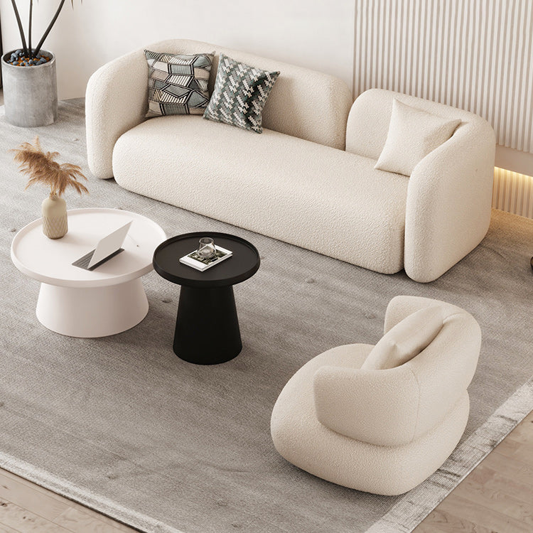 Contemporain 28,74 "H SOFA DE TRAUSE DE TUXEDO DE LOIE BLANC