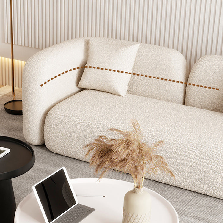 Contemporain 28,74 "H SOFA DE TRAUSE DE TUXEDO DE LOIE BLANC