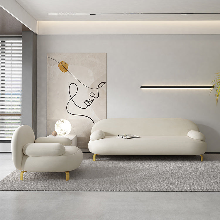 Contemporaneo 27,55 "H divano braccio top per cuscino microsuede per soggiorno