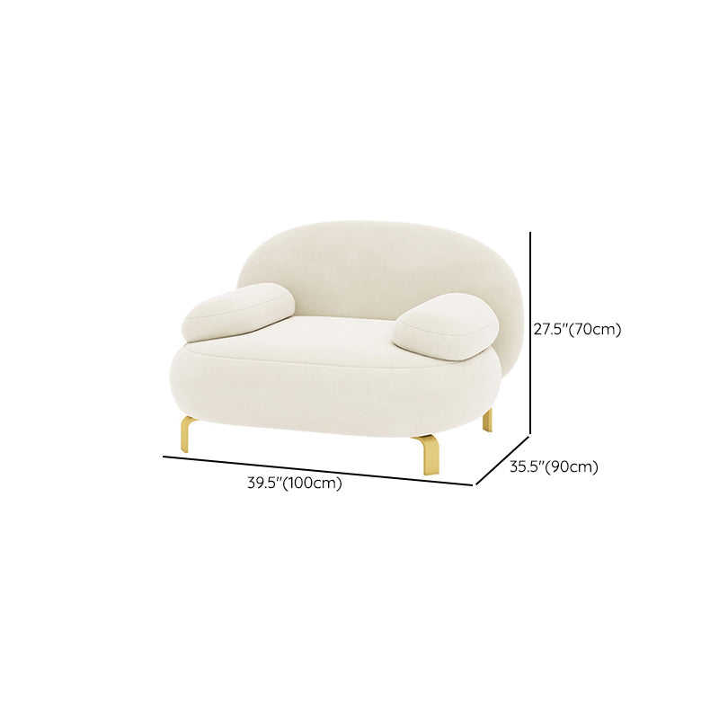 Contemporaneo 27,55 "H divano braccio top per cuscino microsuede per soggiorno