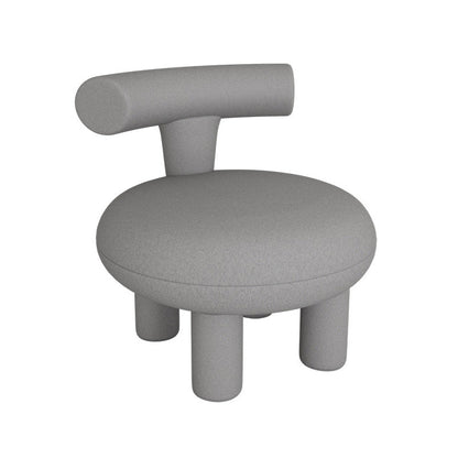 Faux Leather Cushions Back Sofa with Armless for Living Room 27.6"L x 27.6"W x 28.3"H Gray Clearhalo 'furn' 'furn_sofas' 'Furniture' 'Living Room Furniture' 'Sofa' 'sofas' 6302786