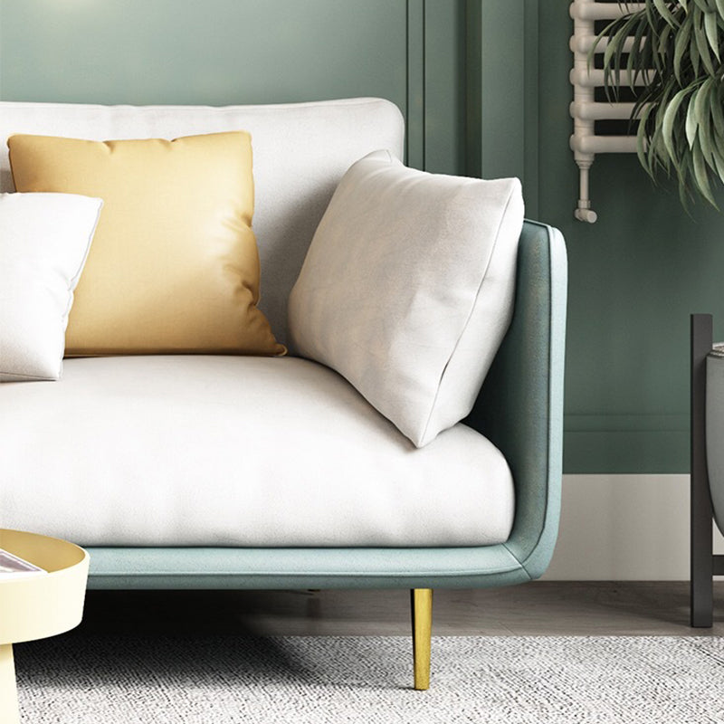 Luxueux en faux cuir sectionnel 3/4 34.25 "Haut-canapé en coupe