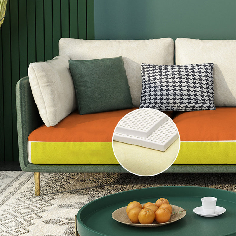 Luxueux en faux cuir sectionnel 3/4 34.25 "Haut-canapé en coupe