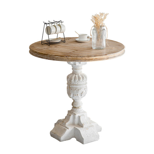 Pedestal de madera maciza