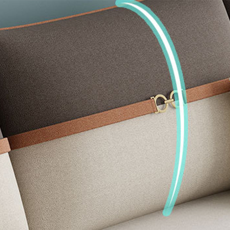 Ottomano sezionale cuscino a braccio quadrato incluso divano sezionale a 4 posti