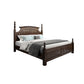 Victorian Ash Four Poster Bed Solid Color Walnut Poster Bed with Headboard Clearhalo 'Bedroom Furniture' 'Beds' 'furn' 'furn_beds' 'Furniture' 6303026