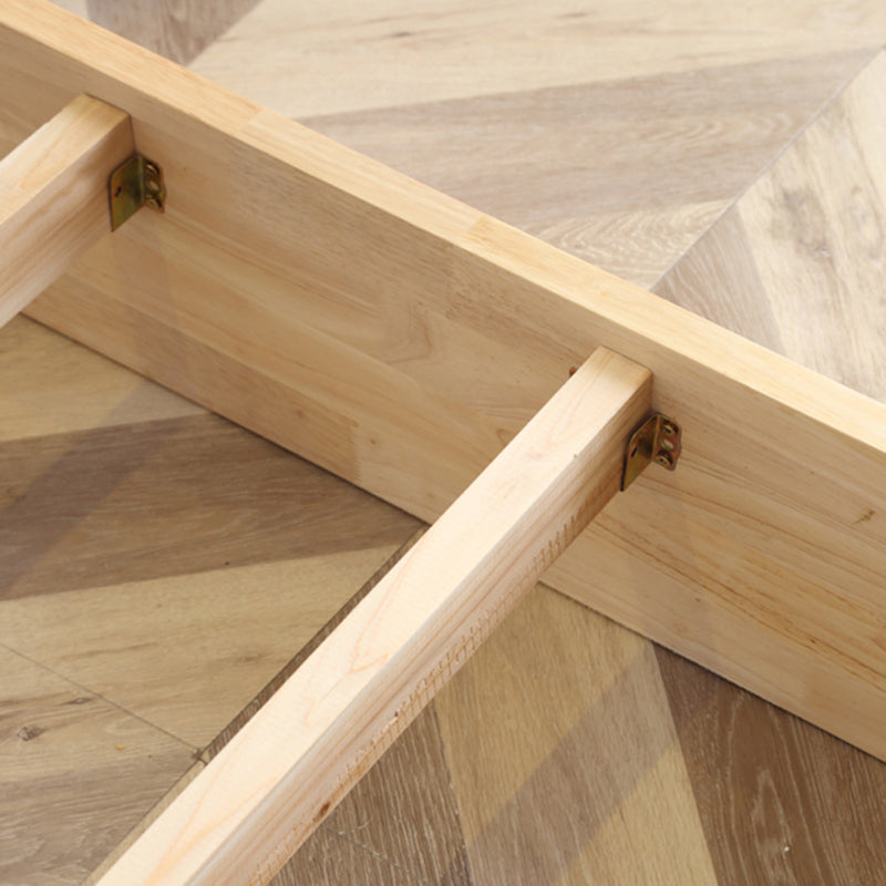 Piattaforma moderna di legno massimo della metà del secolo letto a colori solidi piattaforma